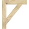 Ekena Millwork Traditional Block Rough Sawn Bracket, Douglas Fir, 4"W x 24"D x 28"H BKT04X24X28TRA05RDF - alternate 2